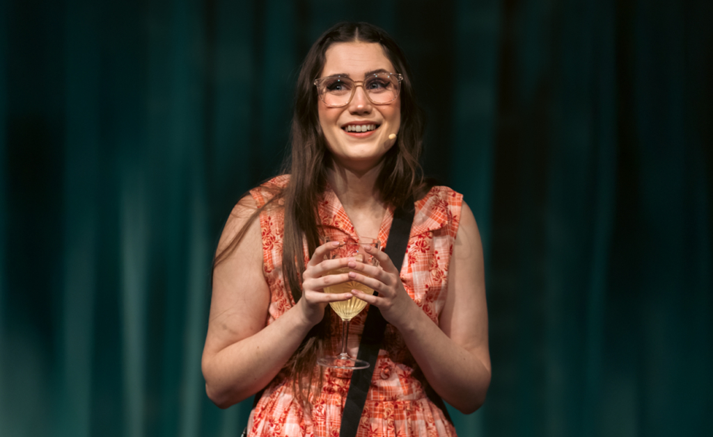 Diana Beech as the lead role, Lisa, in Ladies in Black